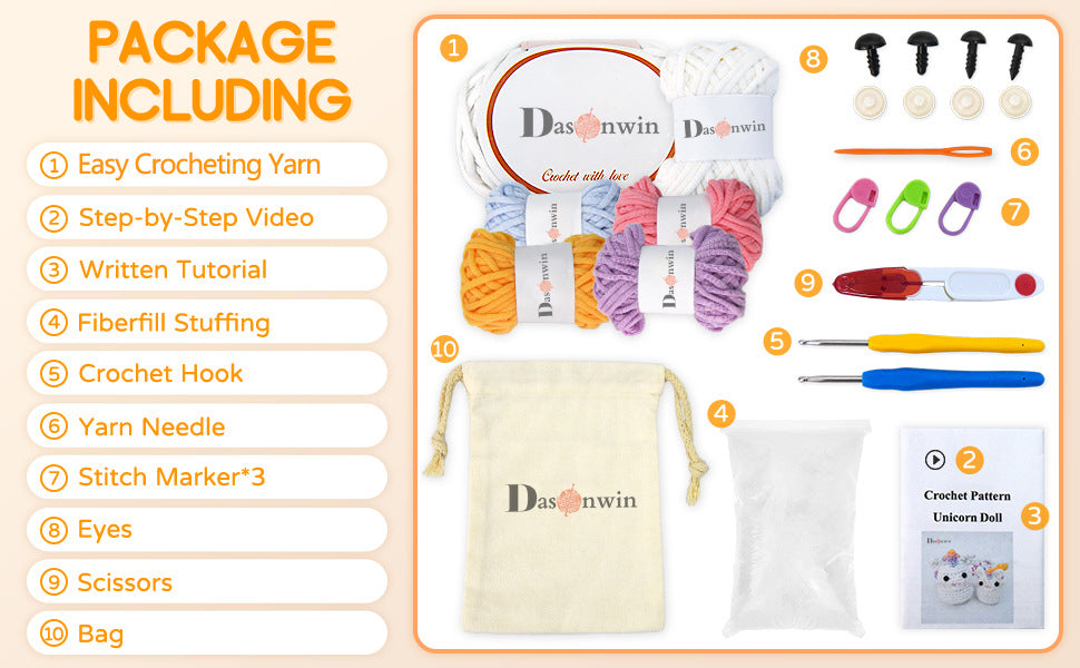 Crochet Kit for Unicorn