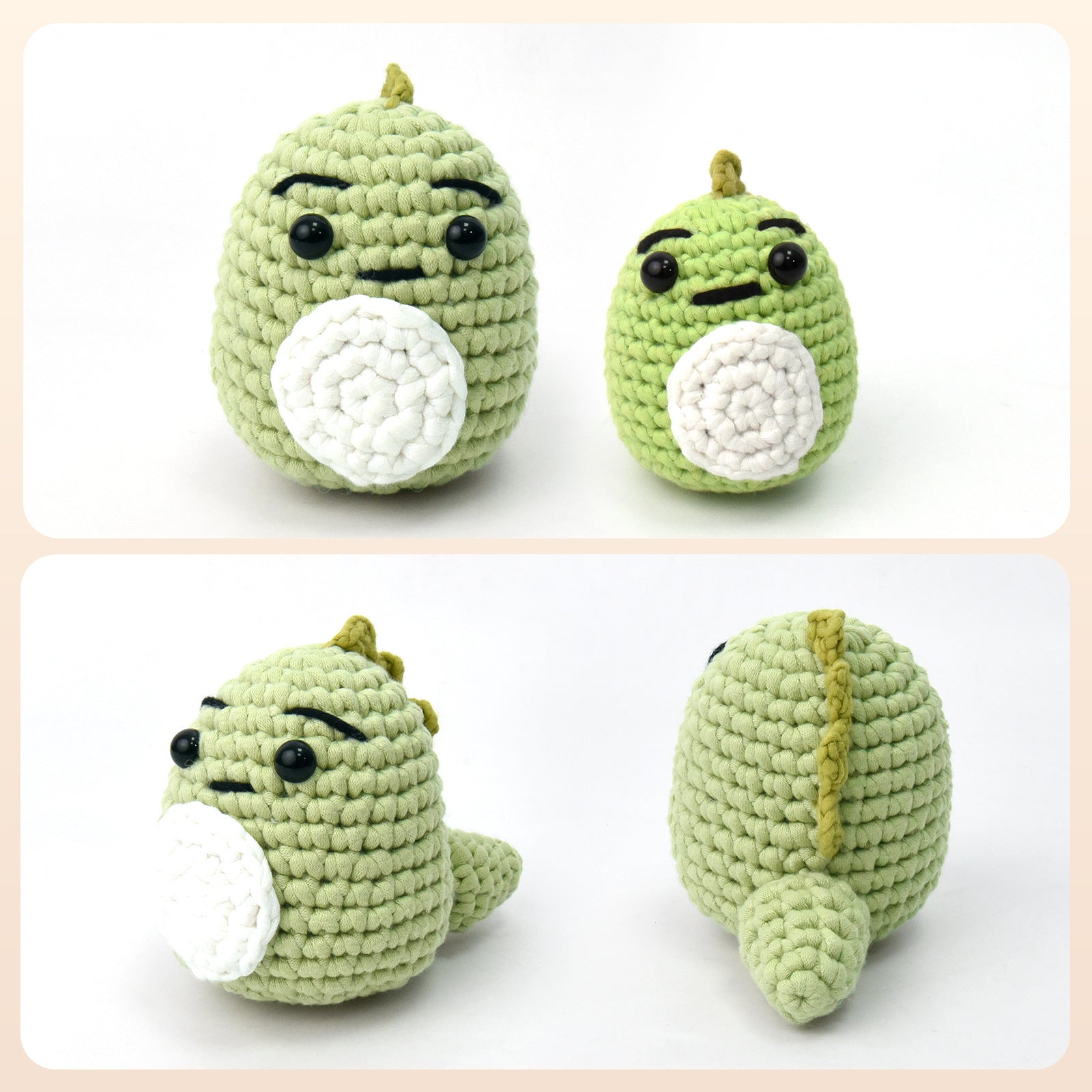 Hardicraft Kit Crochet Dinosaure Brontosaure – DIY 20x27cm Avec Instructions Et Matériel Complet